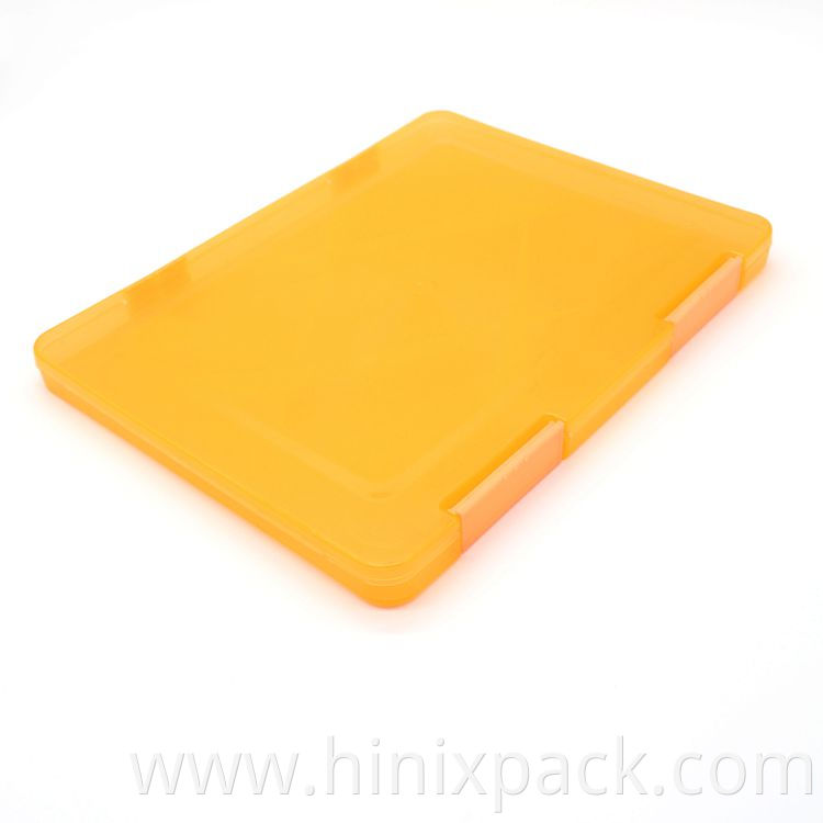 Elegant Slim A4 plastic portable office project filing storage stationery file folder/document case/box file/